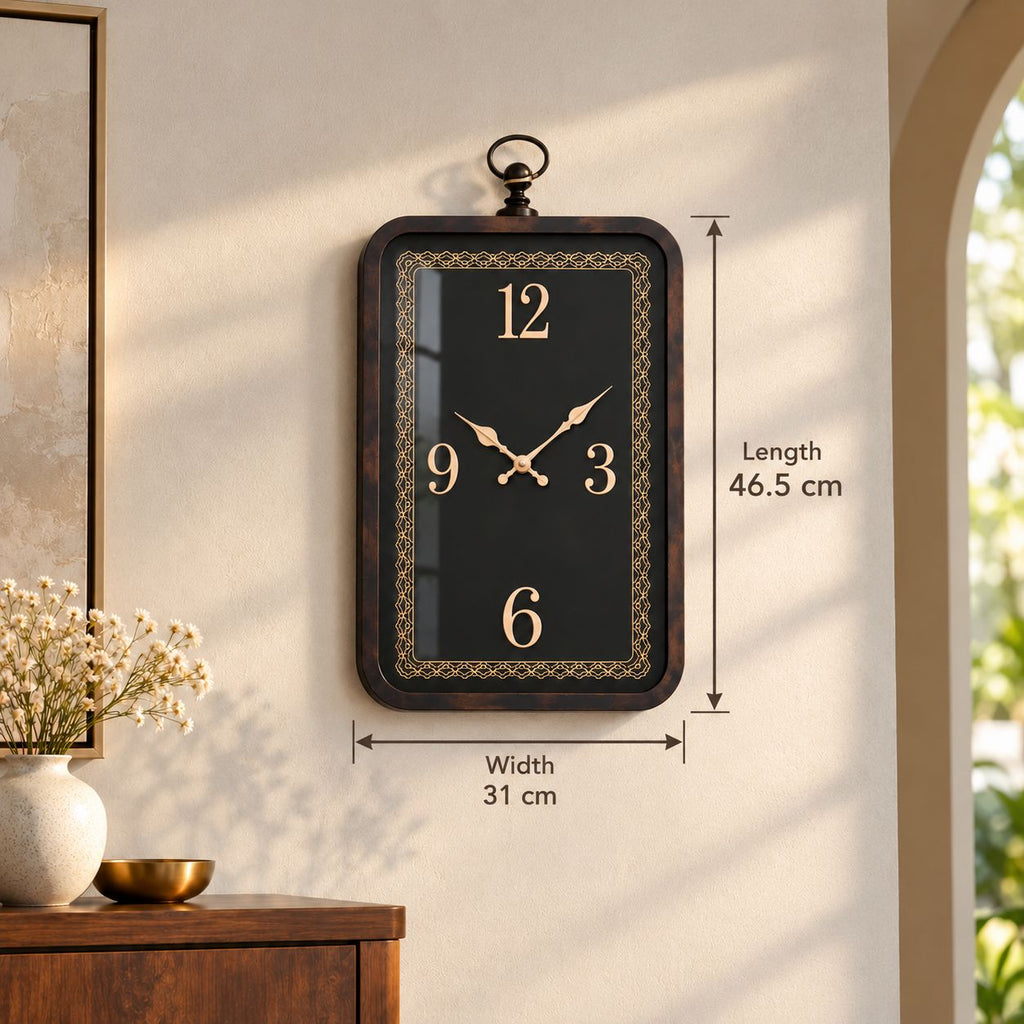 Vintage Rectangular Wall Clock
